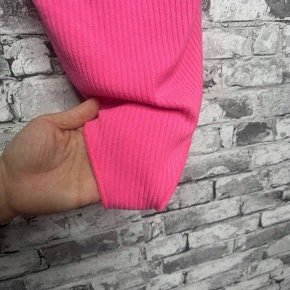 EUC Show Me Your MuMu Portia Bodysuit Vibrant Pink Adjustable Straps Size Small - Picture 5 of 13